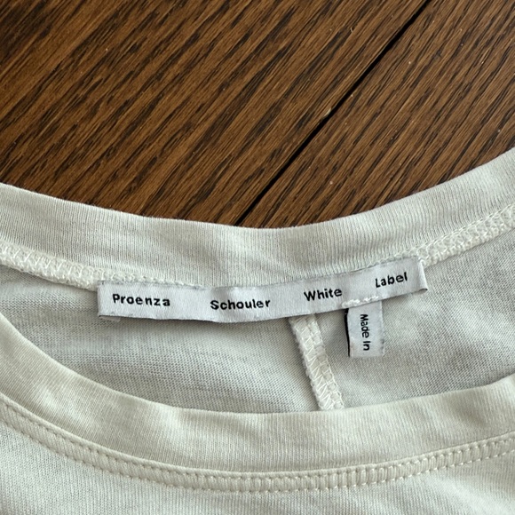 Proenza Schouler Cream Short Sleeve Tee - Picture 2 of 4